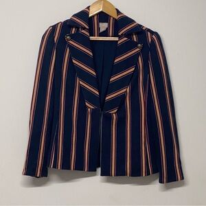 Chico’s Stripe Navy Blazer